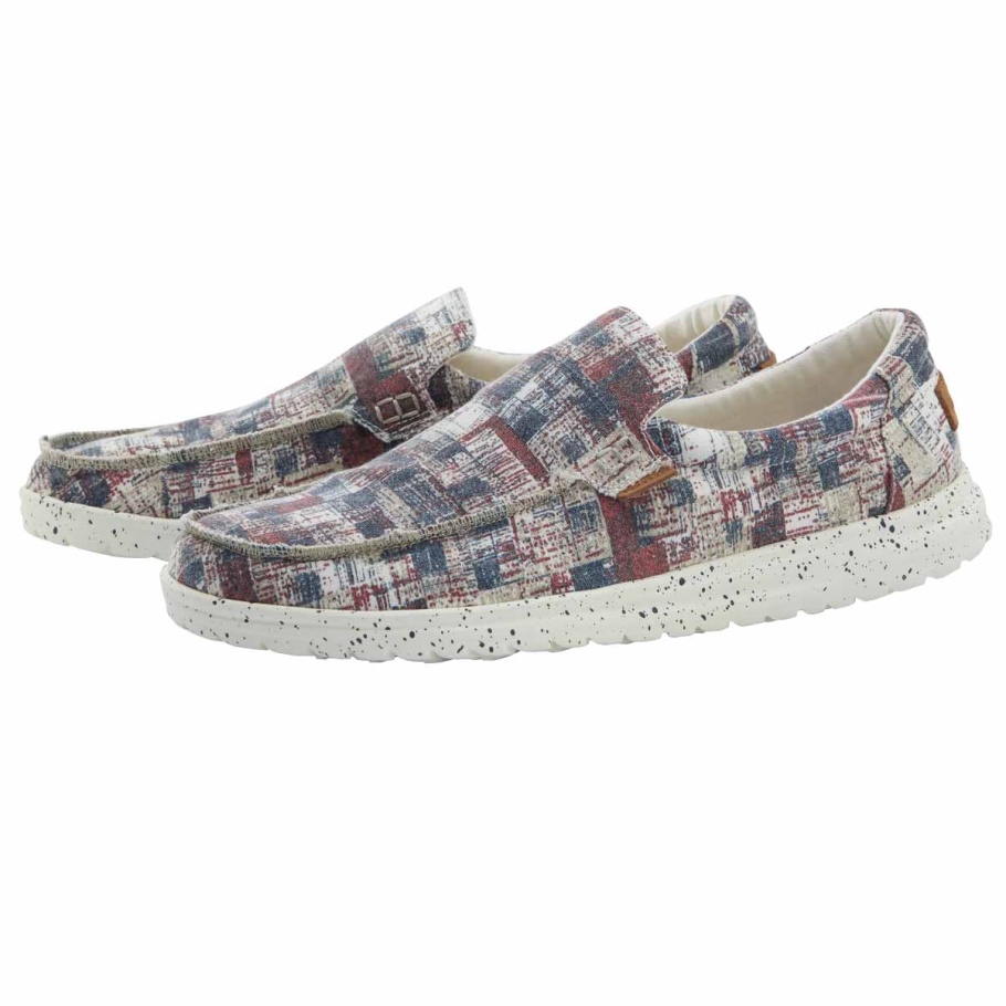 Hey Dude Mikka Print Camo Rot Blau