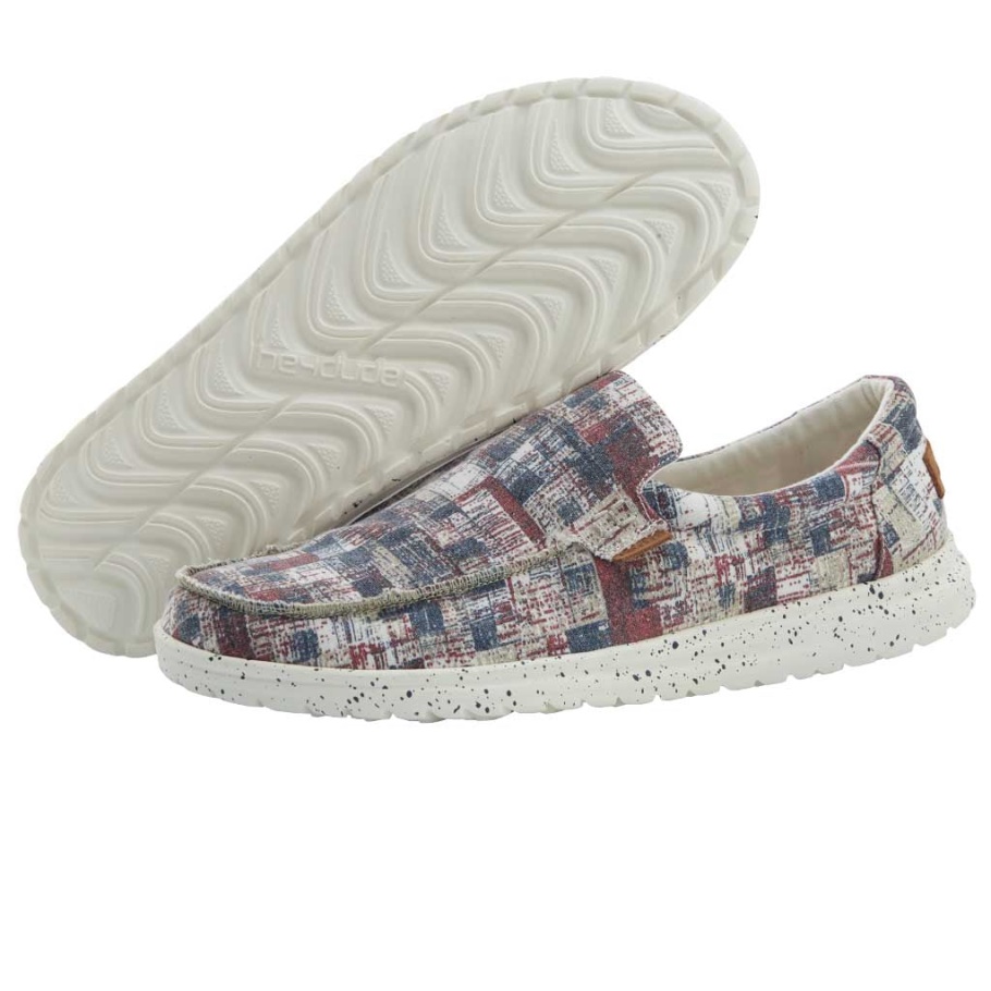 Hey Dude Mikka Print Camo Rot Blau