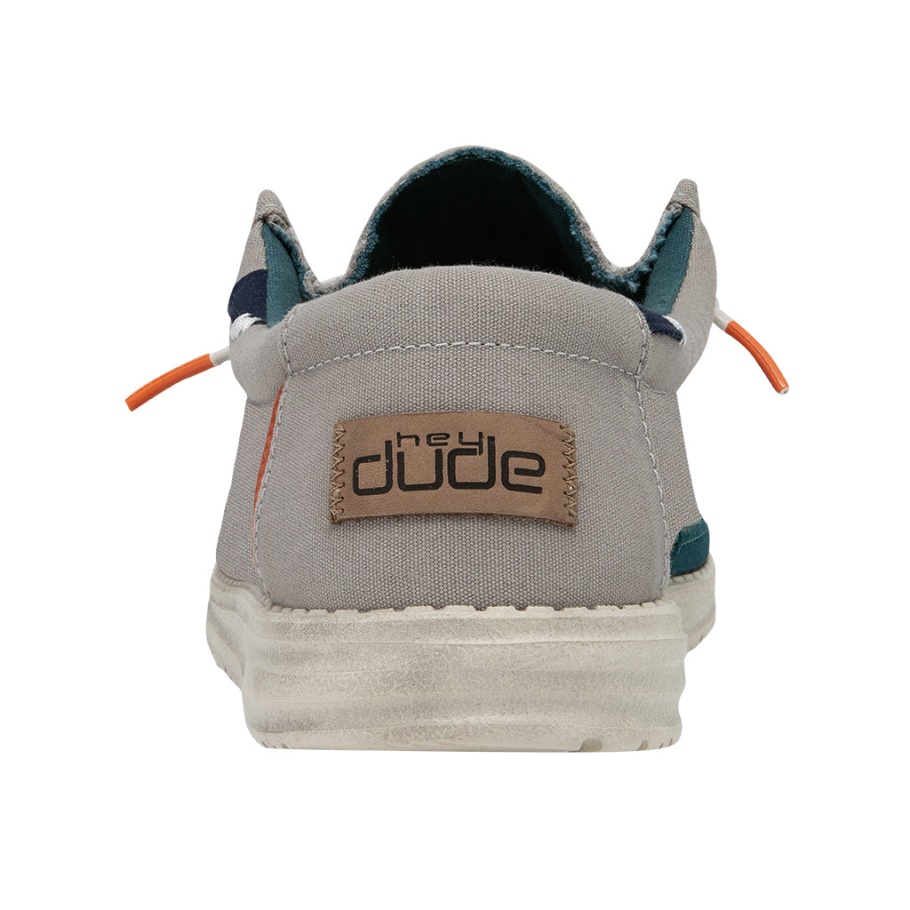 Fashion Hey Dude Wally Gewaschenes Rauchgrau