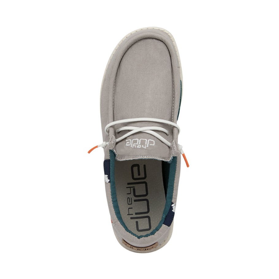 Fashion Hey Dude Wally Gewaschenes Rauchgrau