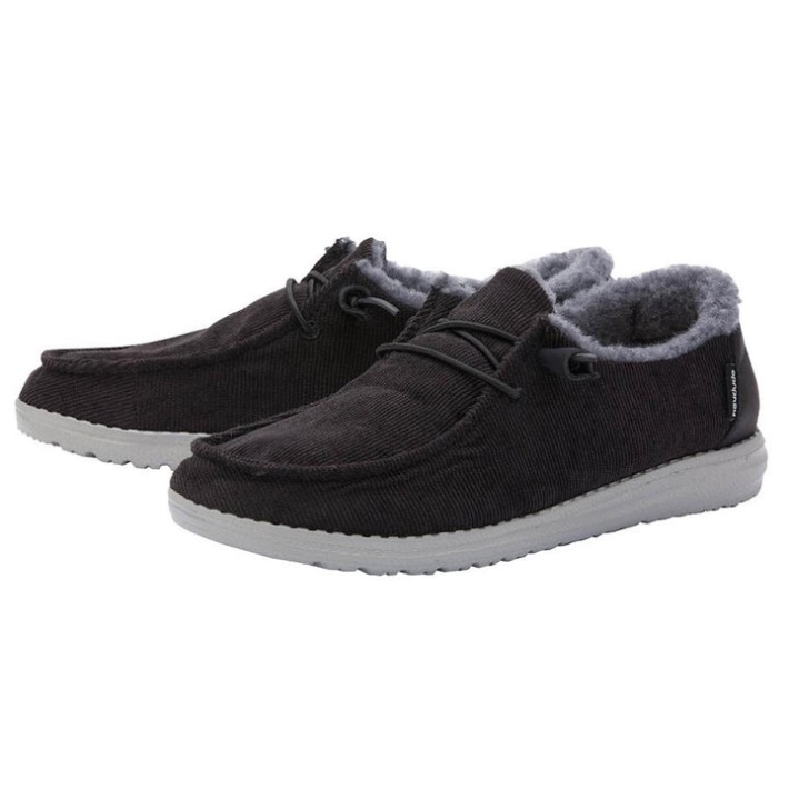 Hey Kumpel, Schwarzer Wendy-Cord-Kunstpelz