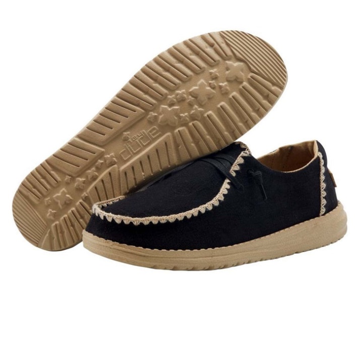 Hey Dude Wendy Häkeln Schwarz